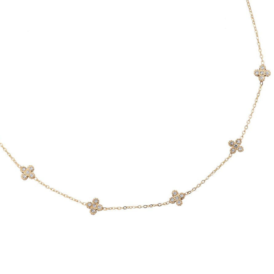 Golden Clover Necklace