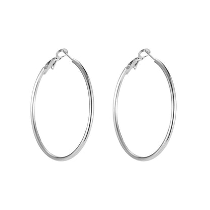 Gold Plated Medium Hoop Earrings