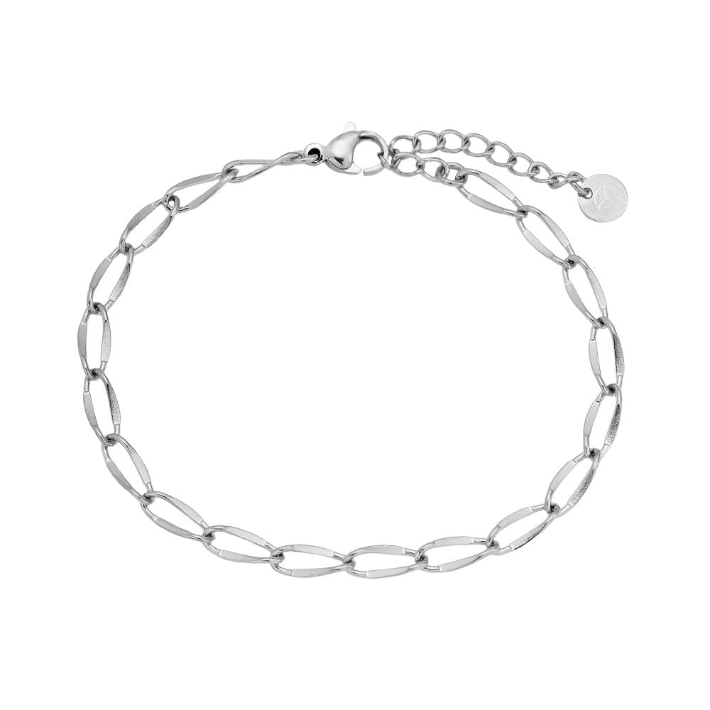 Gold Plated Oval Link Bracelet