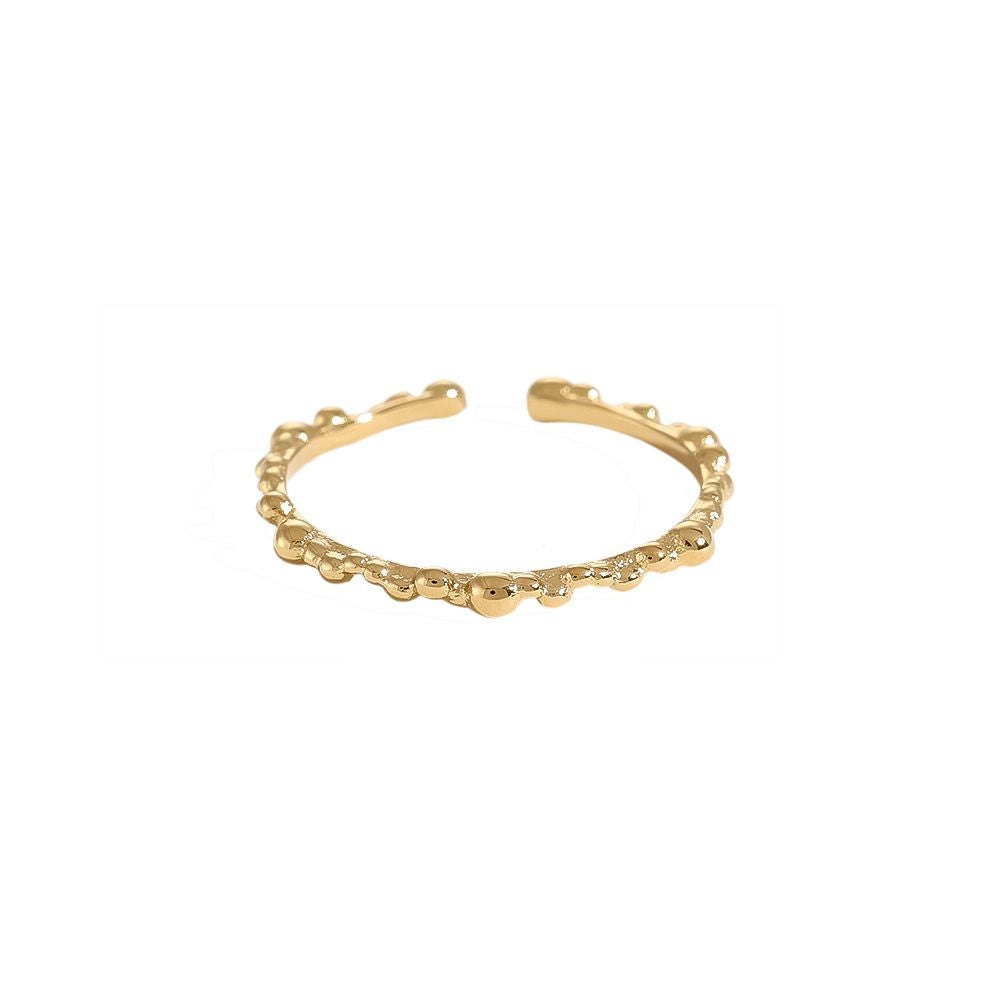Adjustable Dot Design Thin Ring