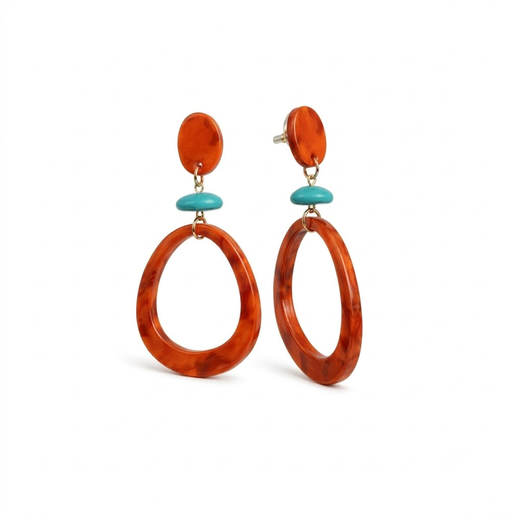 Brincos Pendentes com Argolas