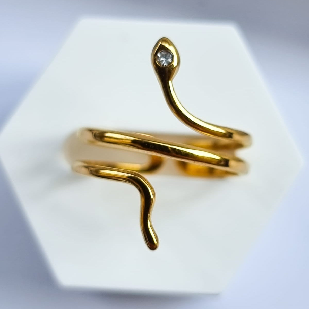 Adjustable Double Layer Snake Ring