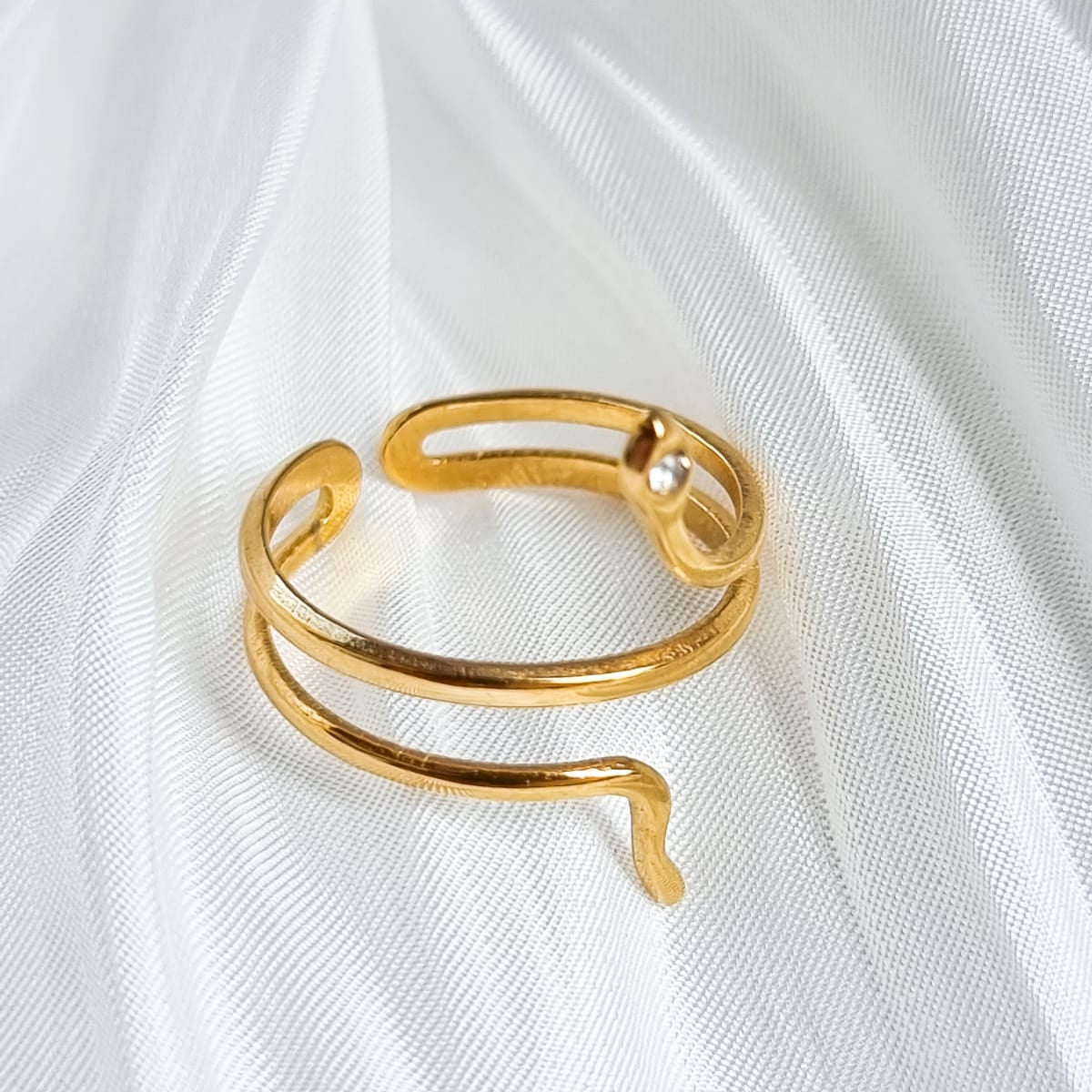 Adjustable Double Layer Snake Ring
