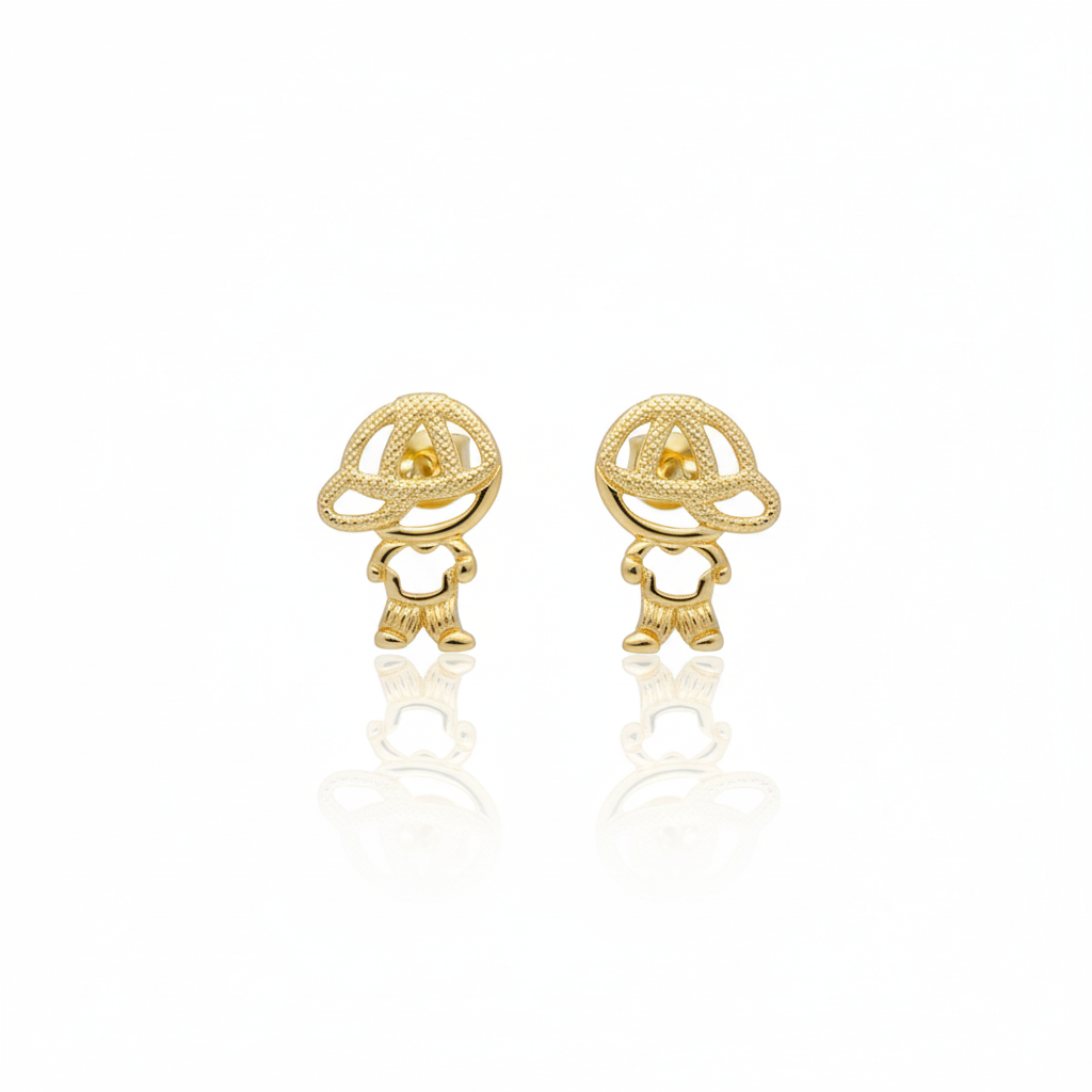 Small Gold Earrings for Boys