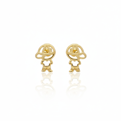 Small Gold Earrings for Boys
