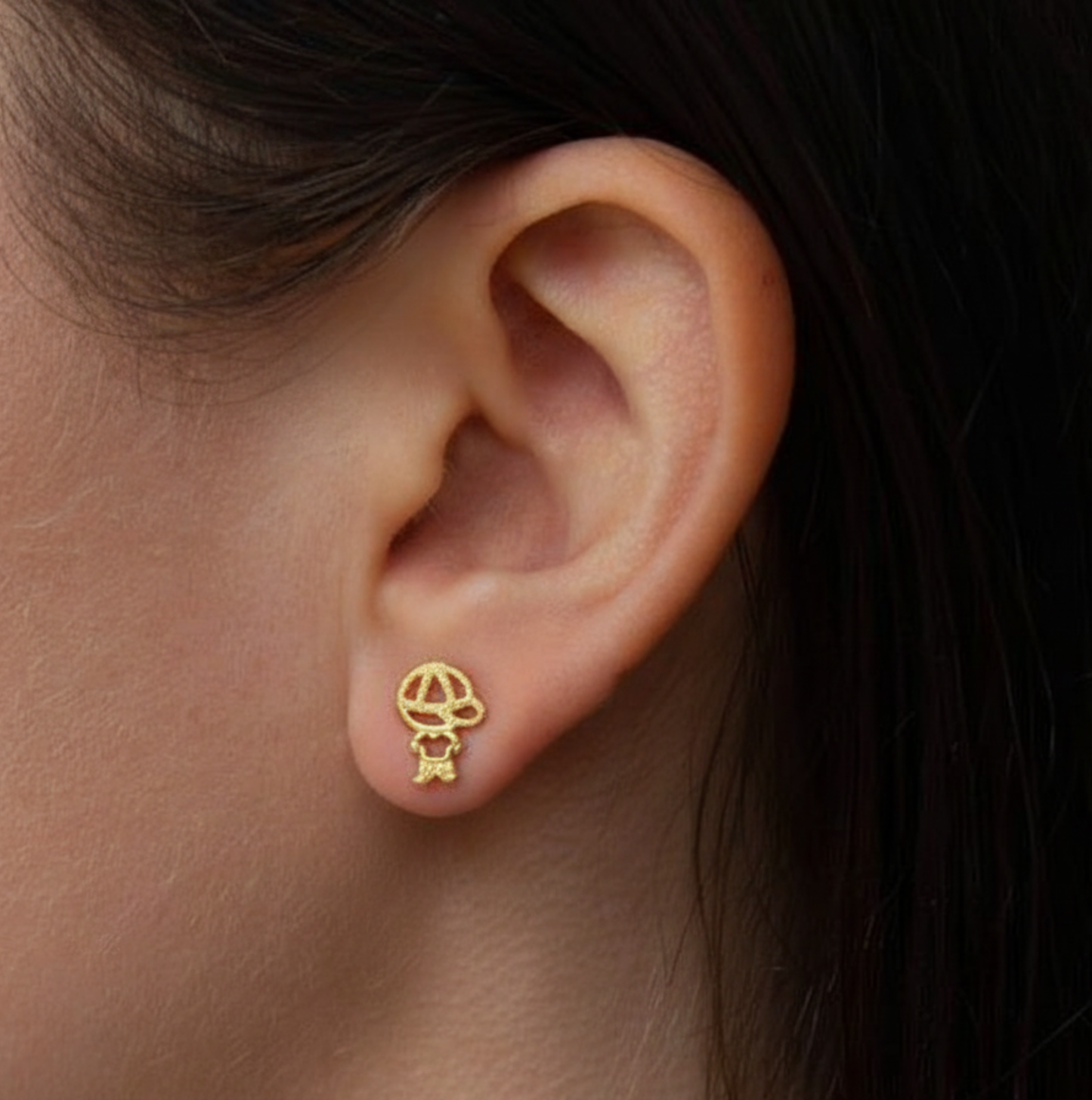 Small Gold Earrings for Boys