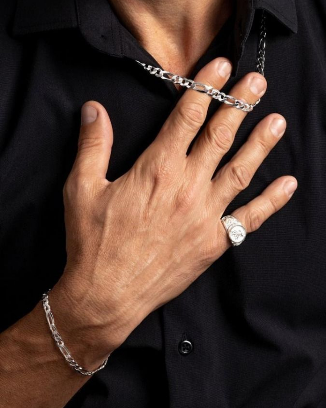 Conquer Men's Stainless Steel Bracelet