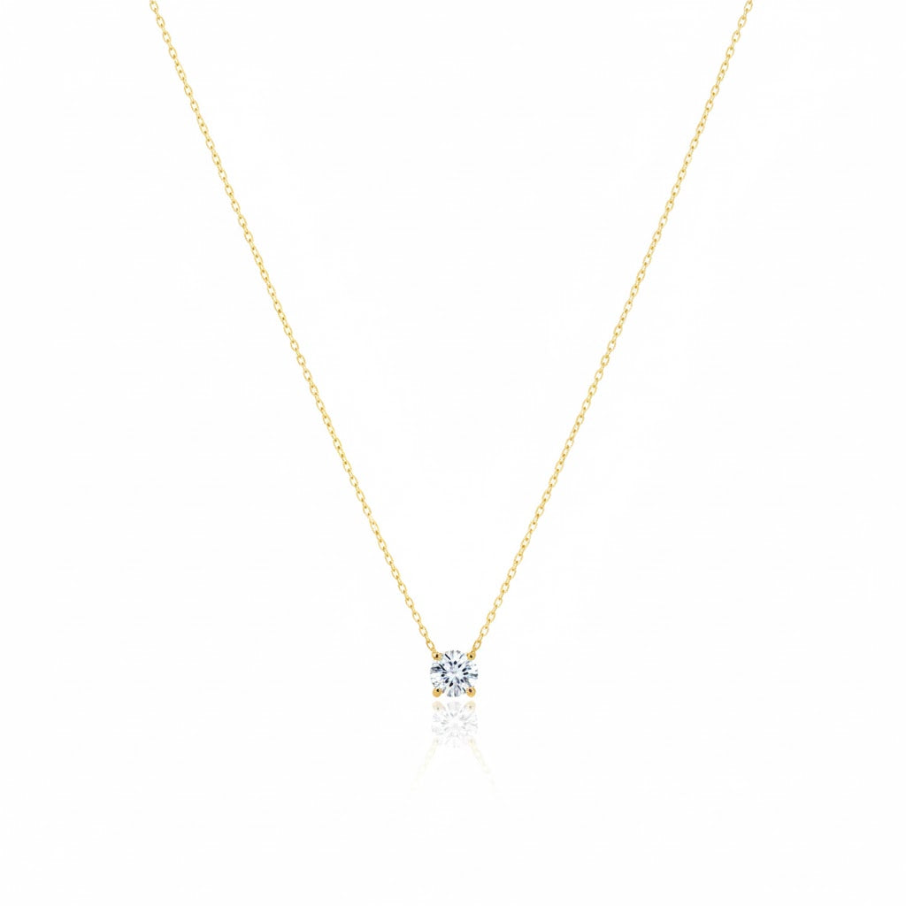 Necklace with Small Zirconia