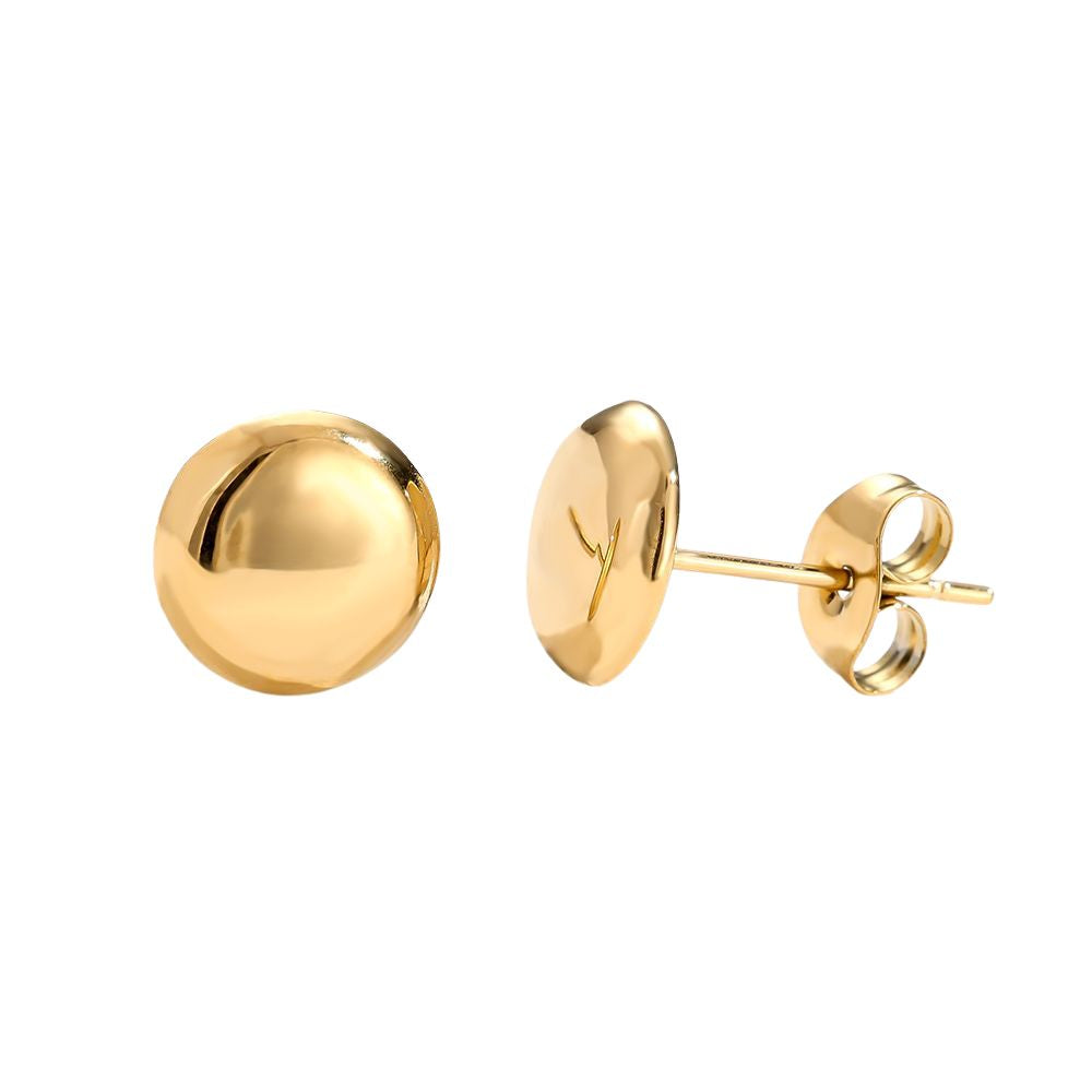Small Plain Gold Plated Earring