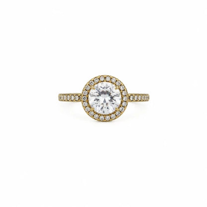 Anel Feminino ajustável com Zircônia Central