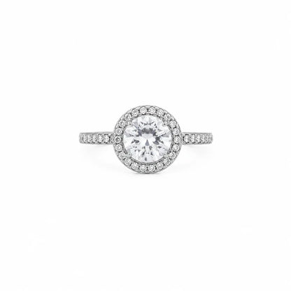 Anel Feminino ajustável com Zircônia Central