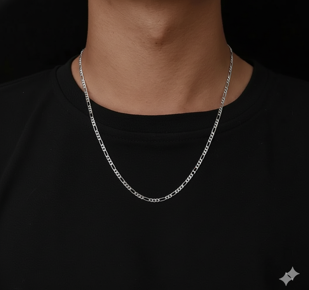 Men's Anchor Necklace in Stainless Steel