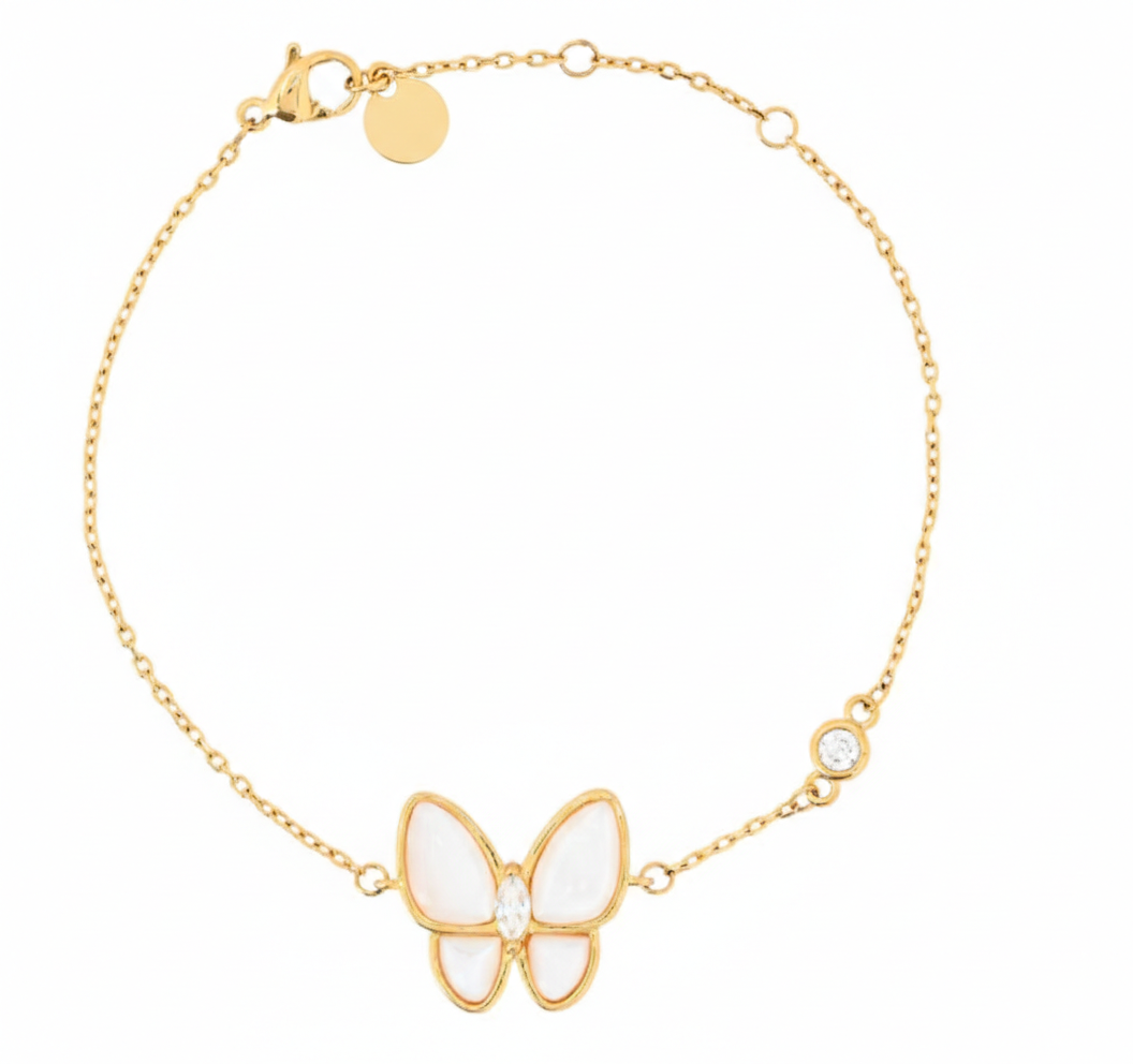 Mother of Pearl Butterfly Bracelet
