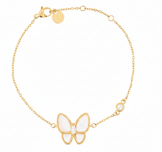 Mother of Pearl Butterfly Bracelet