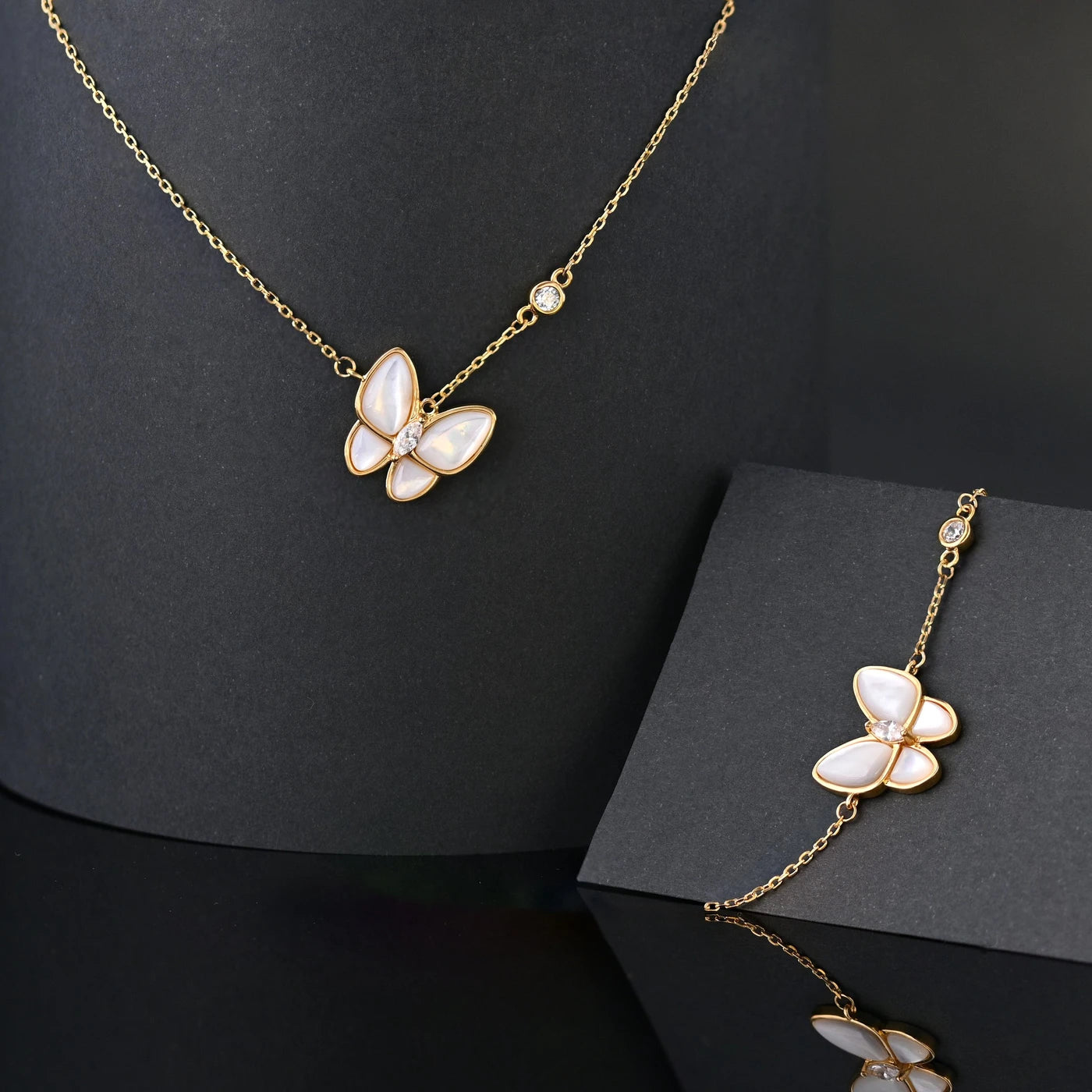 Mother of Pearl Butterfly Bracelet