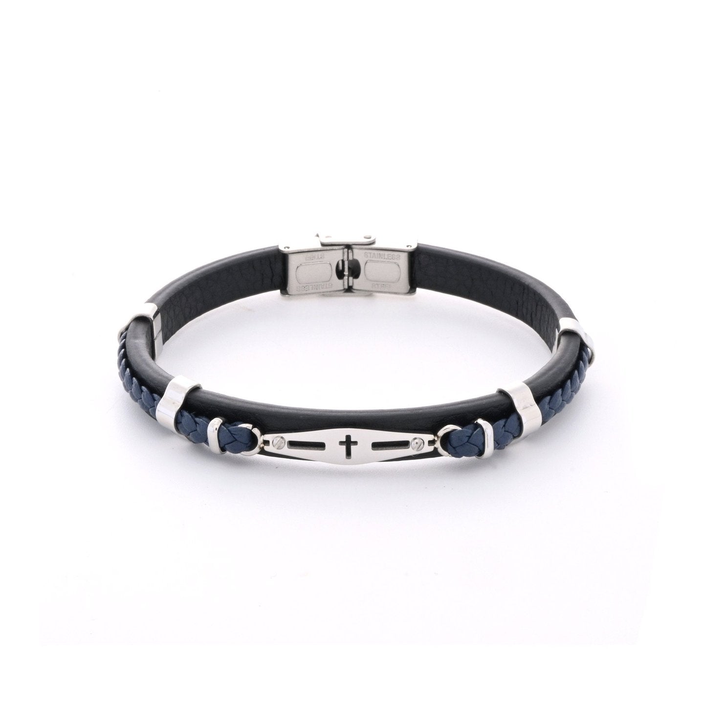Alpha Men's Stainless Steel Bracelet 