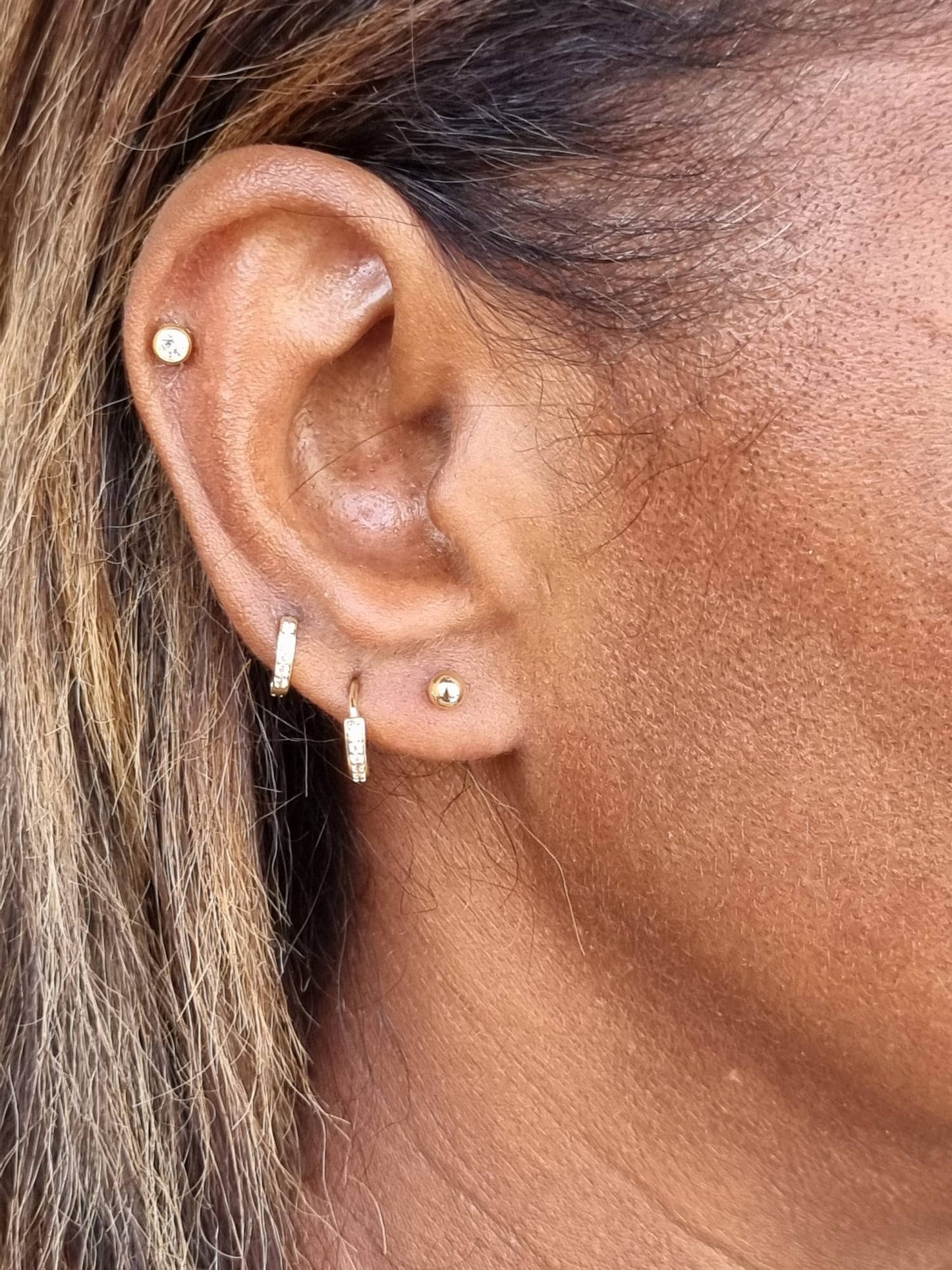 Ball Earring - 2nd Hole 3mm