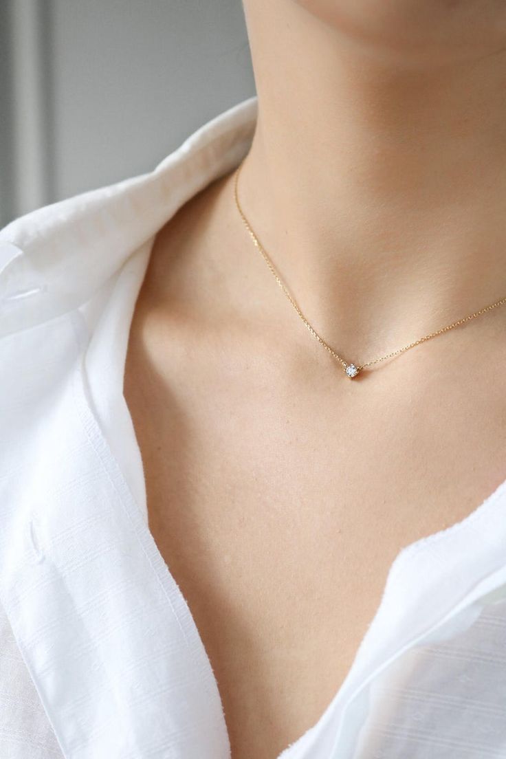 Necklace with Small Zirconia